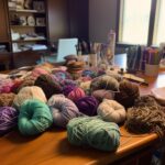 Lady starts crocheting over a LED lights strand. Try not to adore the result