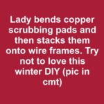 Lady wires enamel colanders with hanging bulbs. You’ll rethink cookware forever