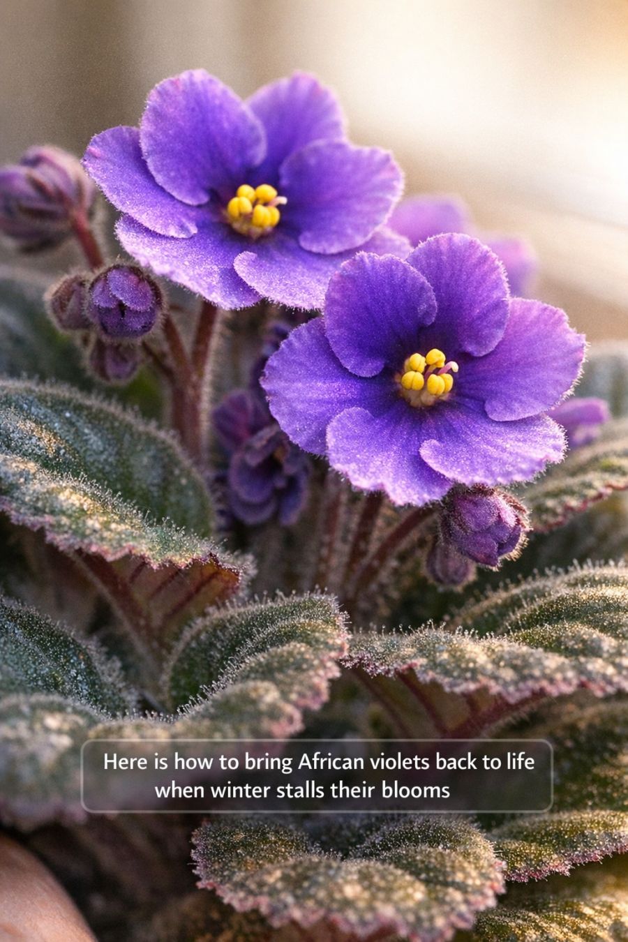 Here is how to bring African violets back to life when winter stalls ...
