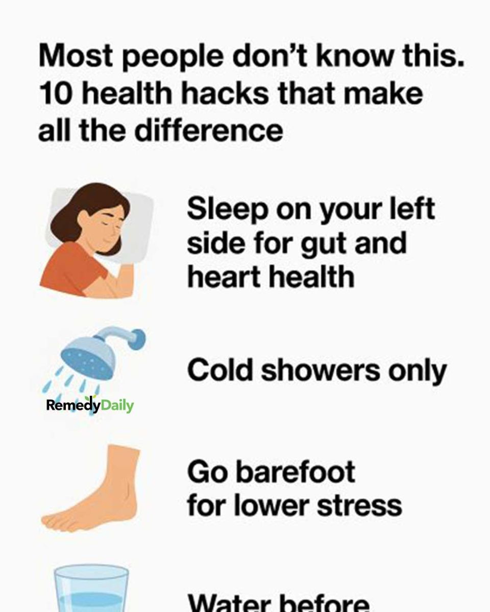 Most people don’t know this. 10 health hacks that make all the ...