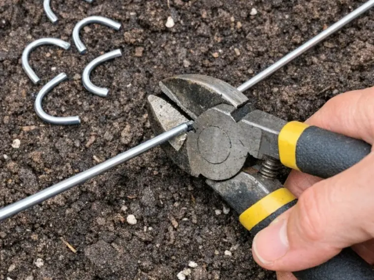 Cut the bottoms off wire coat hangers and 1 other common yard item and neighbors keep asking where you bought this
