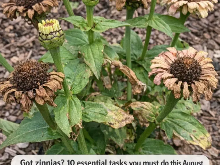 Got zinnias? 10 essential tasks you must do this August to keep them producing giant blooms until frost